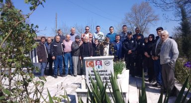 Şehit polis kabri başında anıldı