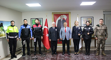 Vali Vekili Çavuş, emniyet müdürü ve personellerini kabul etti