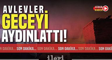 Alevler geceyi aydınlattı!
