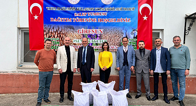 Çiftçilere hibe destekli salep yumrusu dağıtıldı