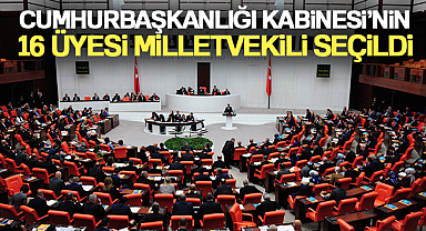 Cumhurbaşkanlığı Kabinesi'nin 16 üyesi milletvekili seçildi