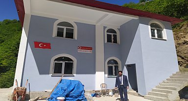 Espiye'de sel felaketinde yıkılan cami yeniden inşa edildi