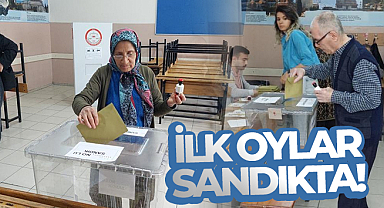 İlk oylar sandıkta!