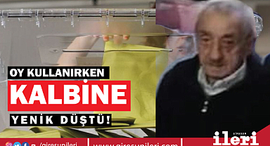 Oy kullanacağı okulda kalp krizi geçirdi