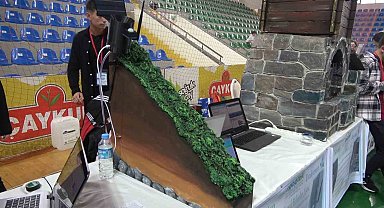 ROBOTEK Yarışmasında hazırlanan doğal afet projesi ilgi odağı oldu