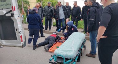 Samsun'da otomobille çarpışan motosiklet sürücüsü yaralandı