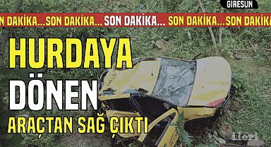 Son Dakika! Giresun'da feci kaza