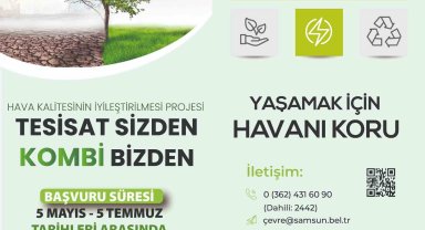 Tesisat vatandaştan, kombi belediyeden