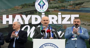Ulaştırma ve Altyapı Bakanı Karaismailoğlu, Rize'de konuştu: