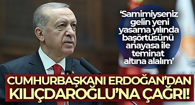 Cumhurbaşkanı Erdoğan'dan başörtüsü çağrısı!