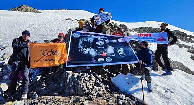 Kazım Koyuncu anısına Karçal Zirvesi'ne tırmanış