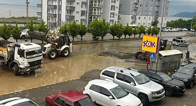 Kuvvetli sağanak Keşap'ı da vurdu!