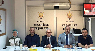Milletvekili Elmas ve İl Başkanı Yılmaz'dan Keşap'a ziyaret