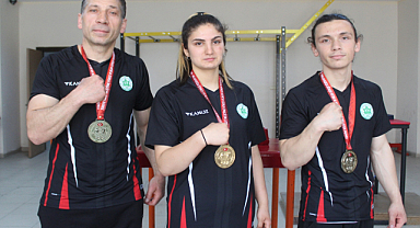 Ordulu bilek güreşi sporcuları Avrupa Şampiyonası'na hazırlanıyor