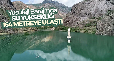 Yusufeli Barajı'nda su yüksekliği 164 metreye ulaştı