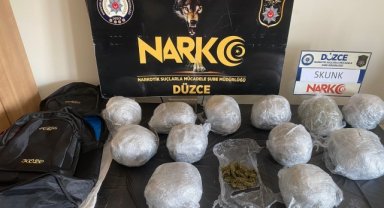 Anadolu Otoyolu'nda durdurulan araçta yaklaşık 6,5 kilogram uyuşturucu ele geçirildi