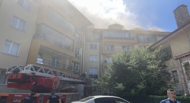 Bolu'da çıkan çatı yangını söndürüldü