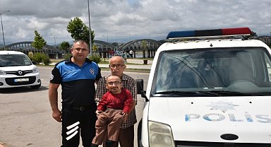 Cam kemik hastasının polis aracına binme hayali gerçekleşti