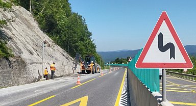 D-100 kara yolunda çalışmalar sürüyor