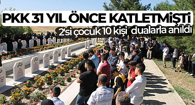Diyarbakır’da PKK’nın 31 yıl önce katlettiği 2’si çocuk 10 kişi anıldı