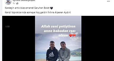 Eynesil'den duygu dolu transfer açıklaması
