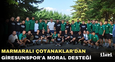 Marmaralı Çotanaklar'dan Giresunspor'a moral desteği