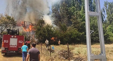 Muğla'da yangın! Eviyle birlikte 90 bin lira nakit parası ve 5 ton buğdayı kül oldu