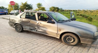Samsun'da iki otomobilin çarpışması sonucu 6 kişi yaralandı