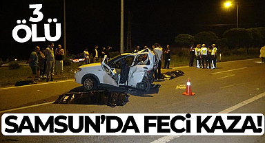 Seyir halindeki otomobil önündeki araca çarptı: 3 ölü, 2 yaralı