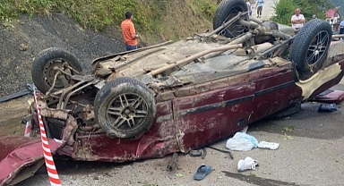 Trabzon’da trafik kazası: 2 yaralı