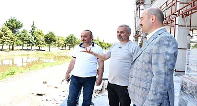 Yaşam Merkezi inşaatında inceleme