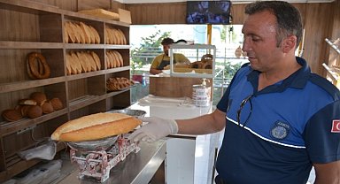 Zabıta ekipleri ekmek gramajı denetimi yaptı