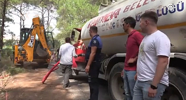 Yangın büyümeden söndürüldü