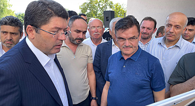 Bakan Tunç'tan, İl Başkanı'na taziye ziyareti