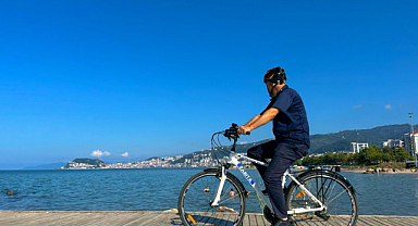 Bisikletli zabıta ekipleri denetimlerini sürdürüyor