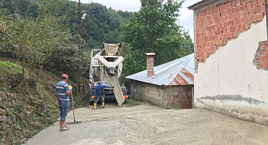 Dereli'de beton yol atağı