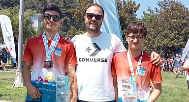 Giresun rüzgarı kıtalararası yüzme yarışlarında esti