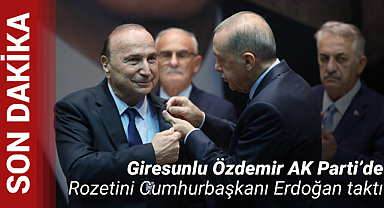 Giresunlu Özdemir AK Parti’de