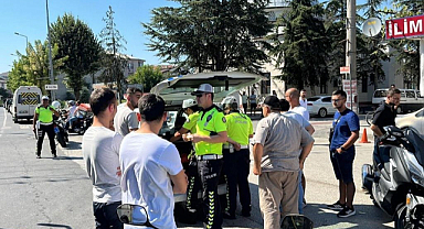 Motosiklet sürücülerine ceza yağdı