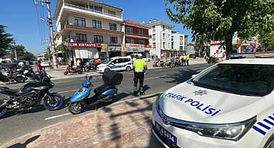Motosikletlilere ceza yağdı