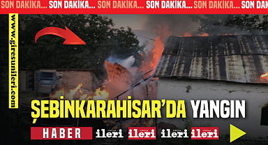 Şebinkarahisar'da yangın!