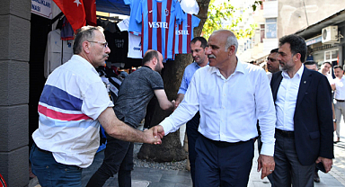 Trabzon BB Başkanı Zorluoğlu esnafla buluştu