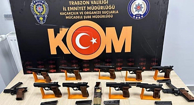 11 ruhsatsız tabanca ele geçirildi