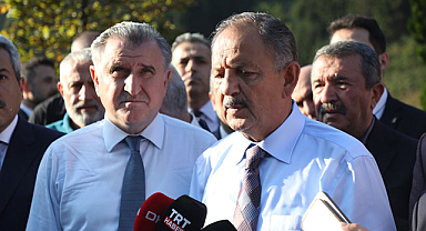 Bakanlar Rize'de incelemelerde bulundu