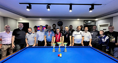 Bilardo heyecanı yaşandı