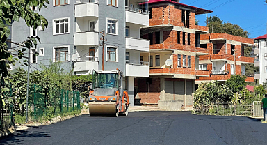 Bulancak Belediyesi asfalt çalışmaları sürüyor