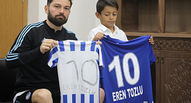 Eren Tozlu, minik hayranının hayalini gerçekleştirdi