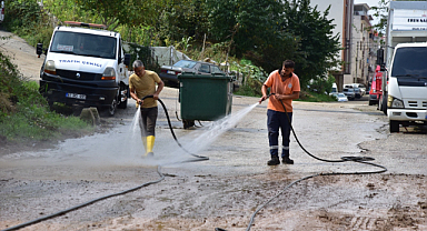 Giresun'da sağanağın yol açtığı hasar gideriliyor