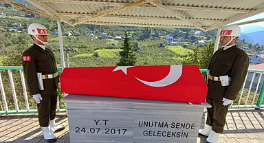 Kore gazisi son yolculuğuna uğurlandı