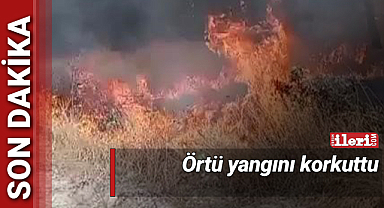 Örtü yangını korkuttu!
